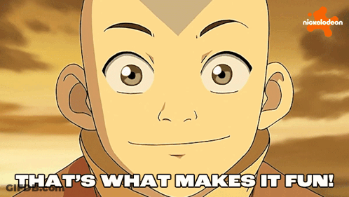 Cartoon Boy Saying That's What Makes It Fun GIF