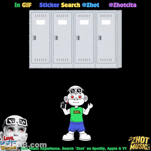 Cartoon Boy Wearing Thot Shirt GIF