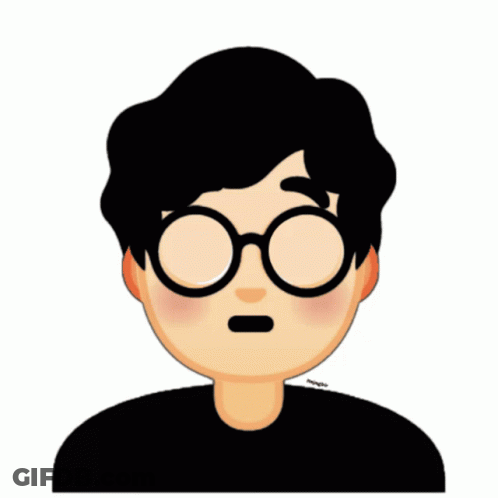 Cartoon Boy With Glasses GIF