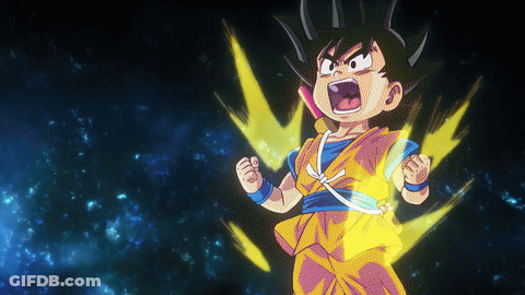 Cartoon Boy With Yellow Lightning Bolt Behind Him GIF