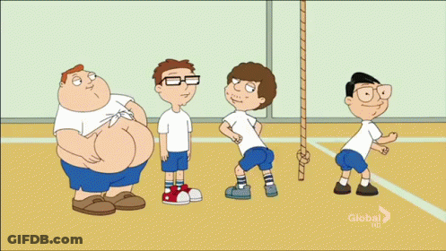 Cartoon Boys Standing On Court GIF