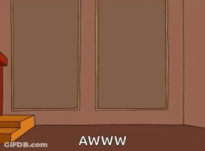 Cartoon Breaking Through Wall Saying Ohhh Yeahhh Awww GIF