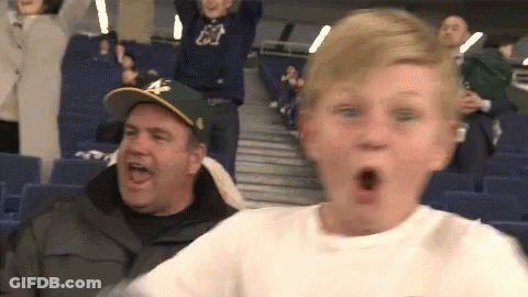 Cartoon Breaking Through Wall Saying Ohhh Yeahhh Awww GIF