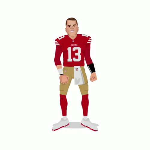 Cartoon Brock Purdy GIF