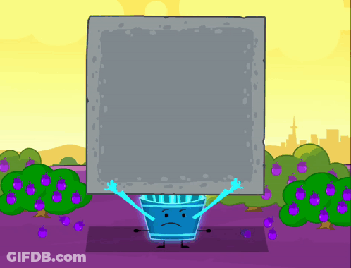 Cartoon Bucket With Arms And Legs GIF