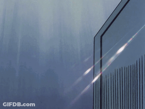 Cartoon Building With Red Letter R GIF