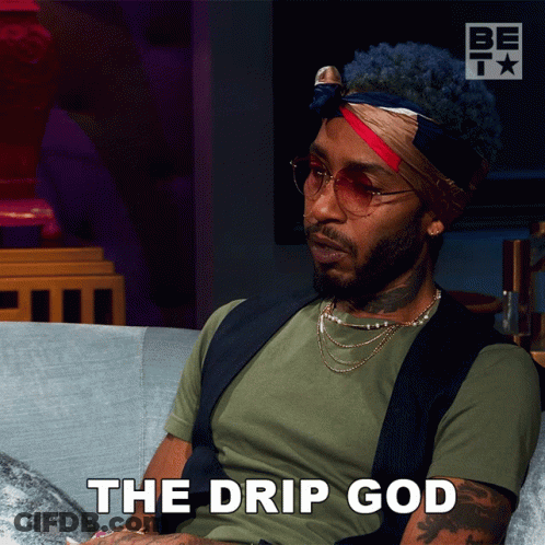 Cartoon Bull With Pacifier Saying Drip Drip Drip GIF