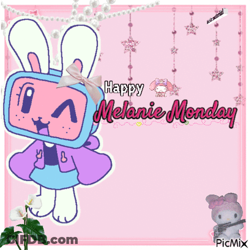 Cartoon Bunny Happy Melanie Monday GIF