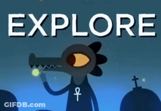 Cartoon Bunny Holding Red Heart Surrounded By Hearts GIF