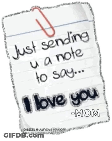 Cartoon Bunny Saying I Love You GIF
