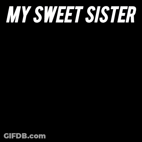 Cartoon Bunny Thumbs Up My Sweet Sister Good Luck GIF