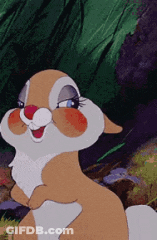 Cartoon Bunny With Big Smile GIF