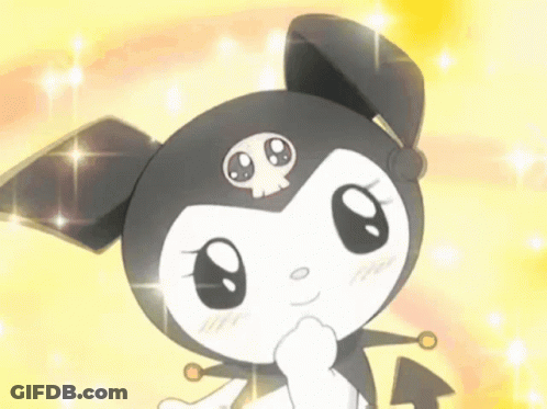 Cartoon Bunny With Skull On Head GIF