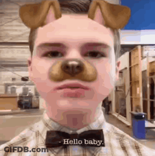 Cartoon Bush With Boo GIF