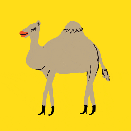 Cartoon Camel Farting GIF