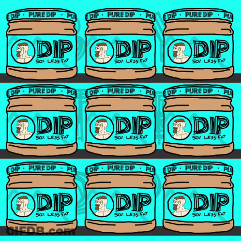 Cartoon Can Of Pure Dip GIF
