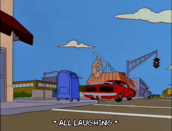 Cartoon Car Driving Crazy GIF