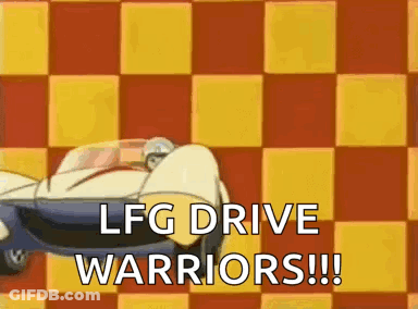 Cartoon Car LFG Drive Warriors GIF