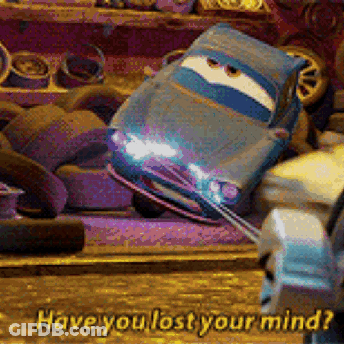 Cartoon Car Towed Have You Lost Your Mind GIF