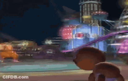 Cartoon Castle With Buildings GIF