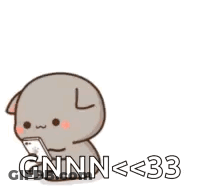 Cartoon Cat And Dog Standing Together Cat Holding Cell Phone GIF