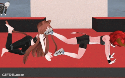 Cartoon Cat And Lion GIF