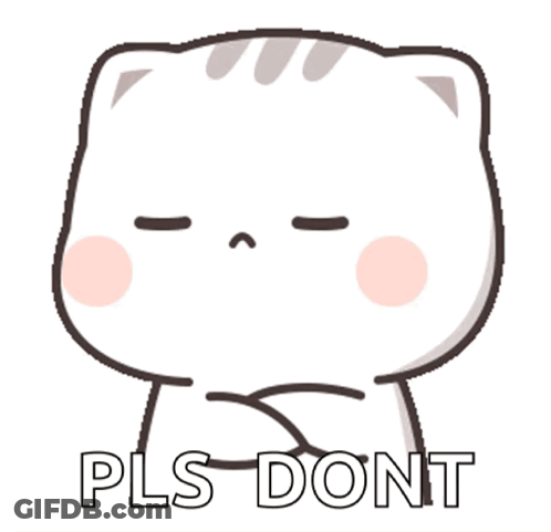 Cartoon Cat Angry Saying Pls Dont GIF