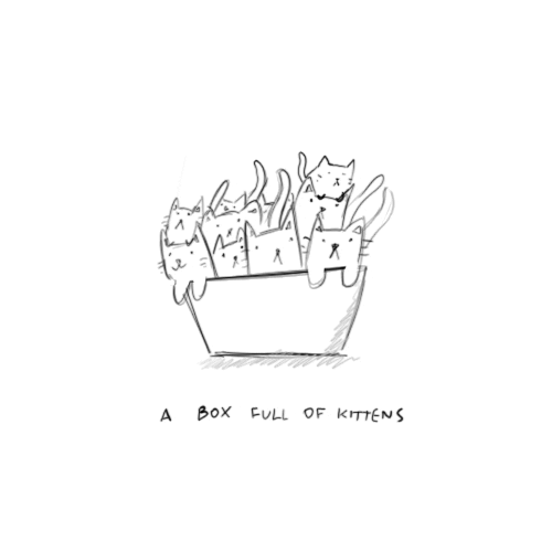 Cartoon Cat Box GIF