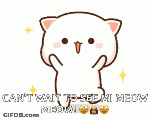 Cartoon Cat Can T Wait To See Mi Meow Meow GIF