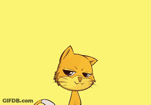 Cartoon Cat Celebrating Friday GIF