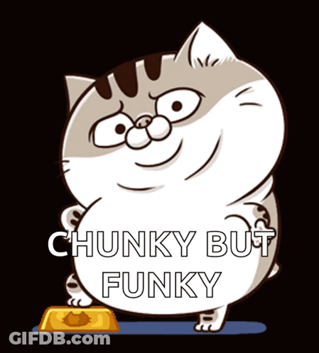 Cartoon Cat Chunky But Funky GIF