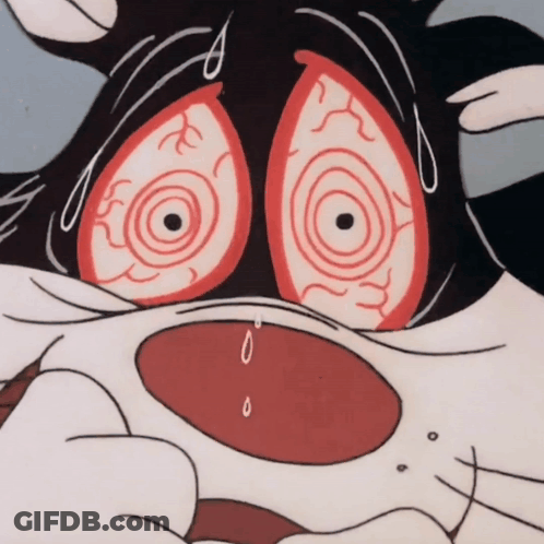 Cartoon Cat Crying GIF