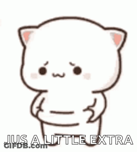 Cartoon Cat Crying Jus A Little Extra GIF