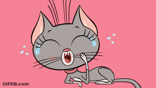 Cartoon Cat Crying GIF