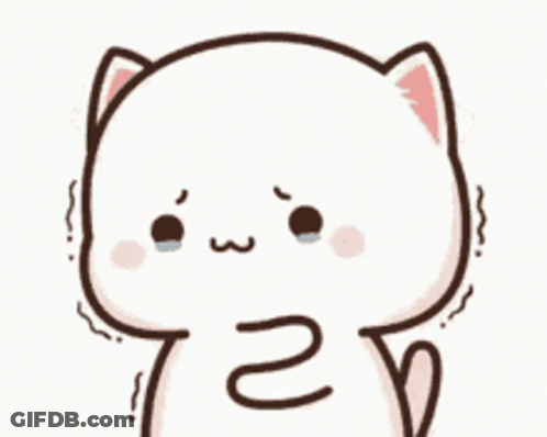Cartoon Cat Crying Tears GIF