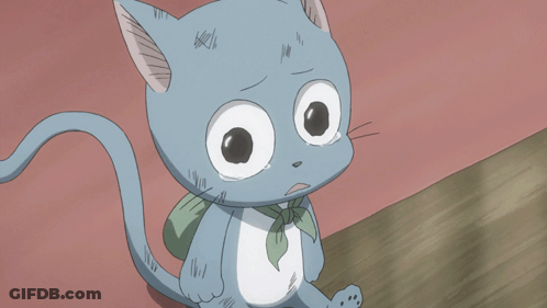 Cartoon Cat Crying With Green Bow GIF