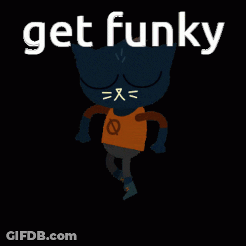 Cartoon Cat Dancing Get Funky GIF