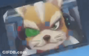 Cartoon Cat Face With Green Eye And Headphones GIF