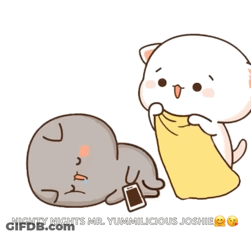 Cartoon Cat Holding Cell Phone GIF
