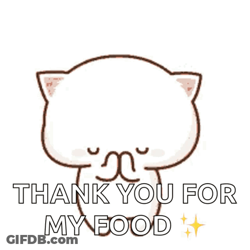 Cartoon Cat Holding Heart Saying Thank You GIF