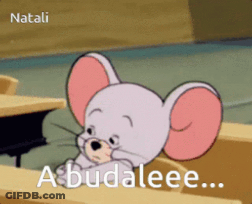 Cartoon Cat Holding Mouse GIF
