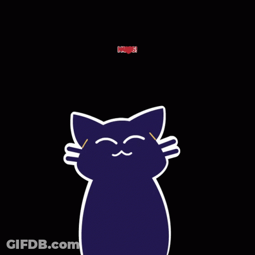Cartoon Cat Hugging Hugs GIF