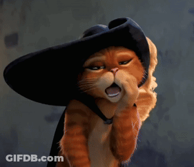Cartoon Cat In Black Hat And Cape GIF
