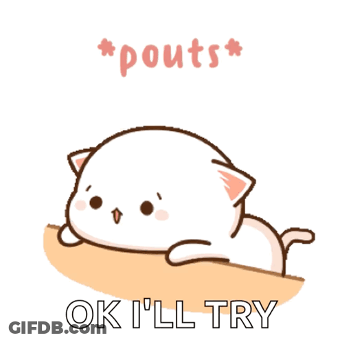 Cartoon Cat Laying On Table Ok I'll Try GIF