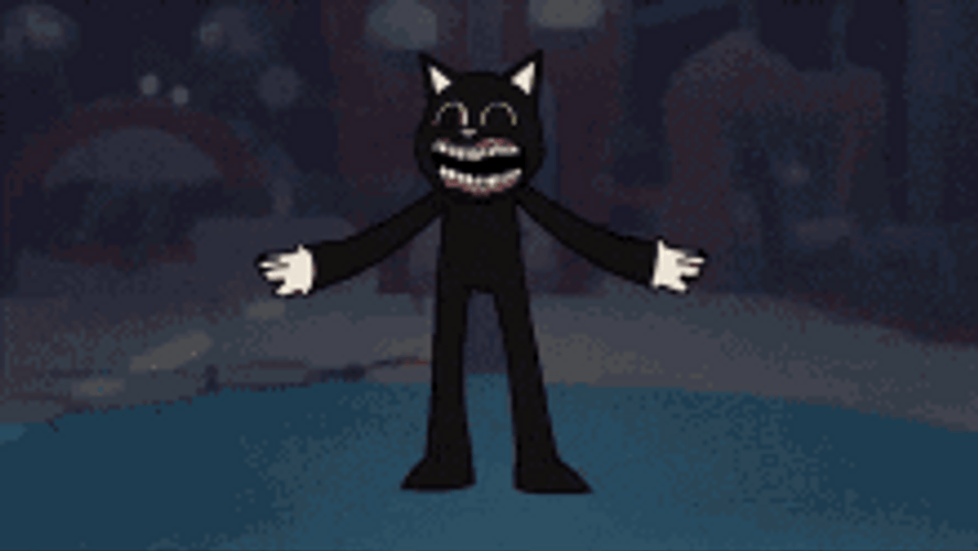 Cartoon Cat Like Creature Dancing GIF