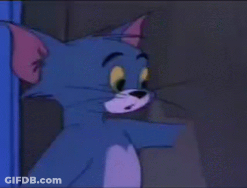 Cartoon Cat Making Funny Face GIF