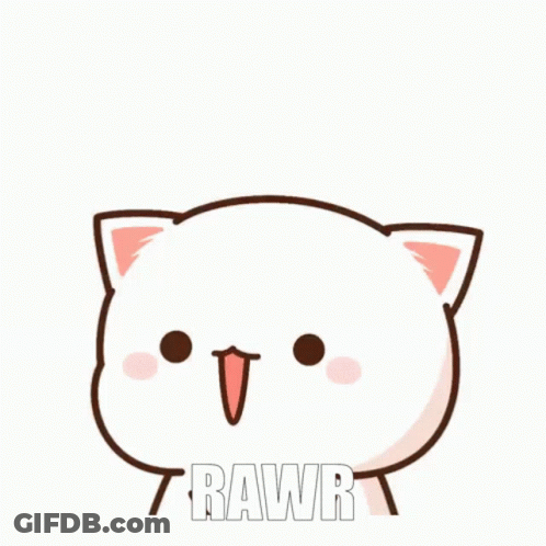 Cartoon Cat Making Funny Face GIF
