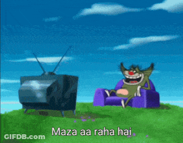 Cartoon Cat Maza Aa Raha Hai GIF