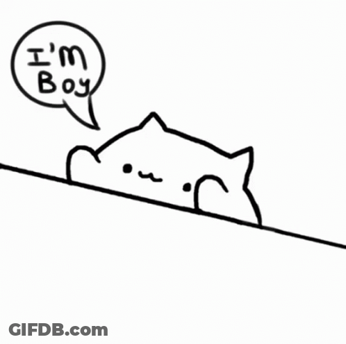 Cartoon Cat Next To Table With Bottle GIF