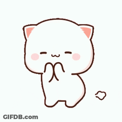Cartoon Cat On Hind Legs Covering Mouth GIF